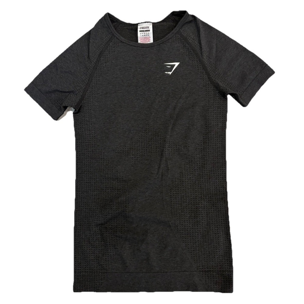 Gymshark Vital Seamless T-Shirt Men's SM Black Marl GLST5338-BK-M Training NEW